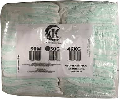 Fralda Geriátrica Adulto Segunda Linha Com 50 Unidades Tamanho M G XG Incontinência Moderada (Grande)