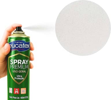 2 Tinta Spray P/Pintar Moveis Metal Plastico Mdf Eucatex (BRANCO FOSCO)