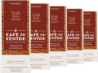 50 Cápsulas compatíveis com Nespresso®, Café do Centro, Cerrado Mineiro