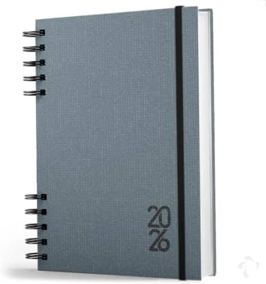 Agenda 2026 Capa Dura Negócios E Organização Pessoal Cinza
