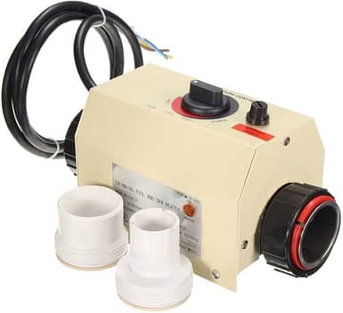 Termostato elétrico automático de piscina de 220 V 3 KW, aquecedor de água elétrico inteligente, controlador de temperatura amplamente utilizado em mini piscina, SPA, piscina (3 KW)