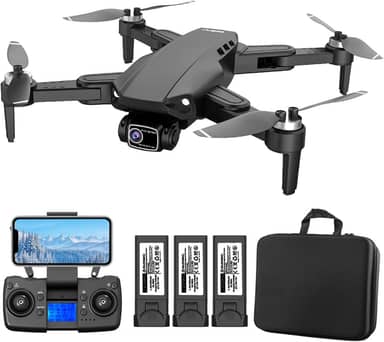 Drone GPS com Duas Câmeras 4K, Dron Profissional com EIS e Motores Brushless, Acompanha 3 Baterias, Tornando-o um Drone Profissional Ideal para Adultos
