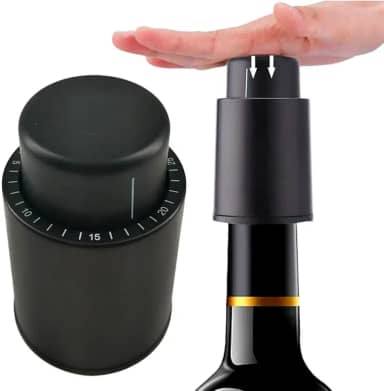 Tampa a Vácuo para Conservação de Vinho Rolha a Vácuo para Preservar Sabor do Vinho Tampa Vácuo para Garrafa de Vinho e Champanhe