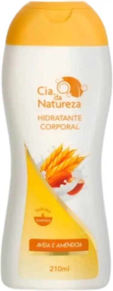 Cia. da natureza, Hidratante Corporal, Nutrição intensa para pele seca a extrasseca, Aroma Avêia e Amêndoas, 210ml