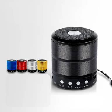 Mini Caixinha de Som Bluetooth Portátil WS-887 USB SD P2 Rádio FM – Mini Speaker Envio Sortido