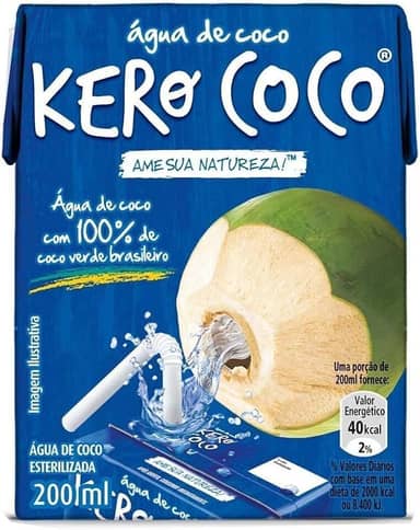 Água De Coco Esterilizada Kero Coco Caixa 200Ml