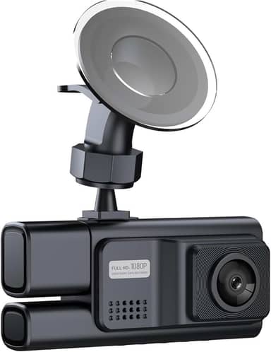 Câmeras Frontais e Traseiras Duas para Painel com Cartão de 64G Câmera Carro 1080P DVR Ré Visão Noturna WDR Gravação em Loop Controle via Aplicativo W