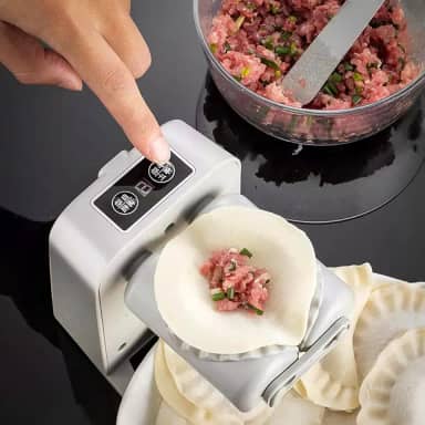 Máquina Elétrica de Fechar Pastel Salgadinho Ravióli Forma Automática