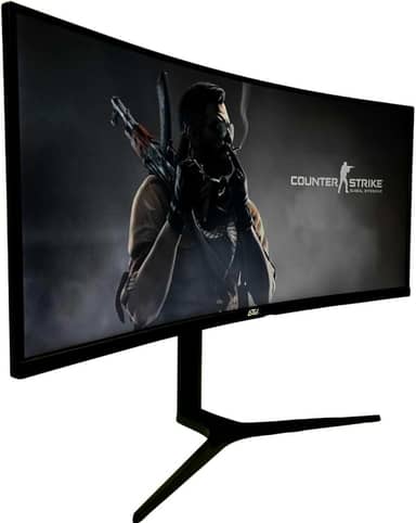 Monitor Gamer Ultrawide 34 Polegadas 165Hz 1ms Resolução WQHD Preto HDMI/DP - Design Ergonômico