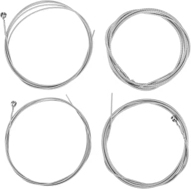 RiToEasysports Cordas de Baixo Elétricas Duráveis ​​de 4 Cordas, Acessório de Instrumento Antiferrugem Suave para Iniciantes