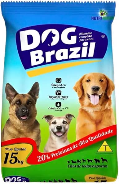Ração Dog Brazil Para Cães Adultos 15kg