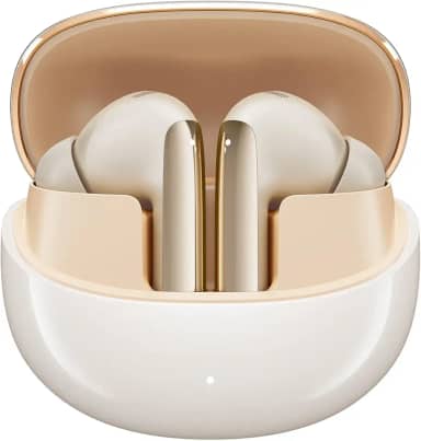 Fones de Ouvido QCY MeloBuds Pro, Fone Bluetooth com Cancelamento de Ruído Ativo, Certificação Hi-Res, 34 Horas De Reprodução, Dourado