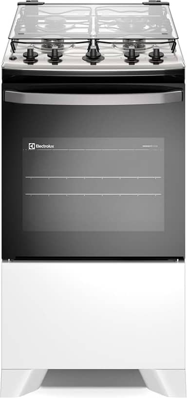 Electrolux Fogão 4 bocas Electrolux Efficient Branco Mesa Inox, PerfectCook e VaporBake® (FE4IW) Bivolt