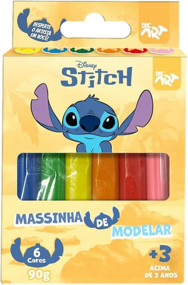 DAC - Massinha de Modelar com 6 Cores - Stitch