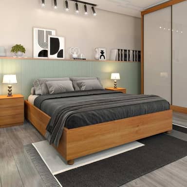 Cama Casal Mônaco Tcil Móveis Cinamomo