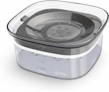 Bebedouro Automático Pelo Seco 2L PETYC Premium Design, 20x11 cm, Raças de Pelo Longo (Cinza)