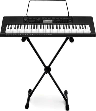 Kit Teclado Casio CTK3500 Arranjador Musical 5/8 61 Teclas Com Suporte Em X