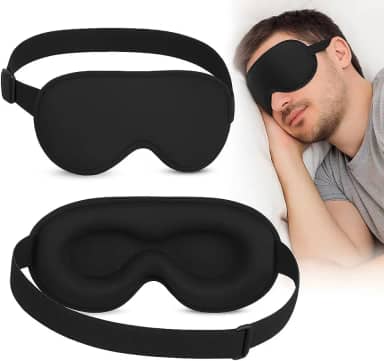 Máscara de Dormir 3D Anatômica Tapa Olho para Sono Profundo – Conforto Total, Ajustável, Bloqueio Completo de Luz, Ideal para Viagens e Relaxamento