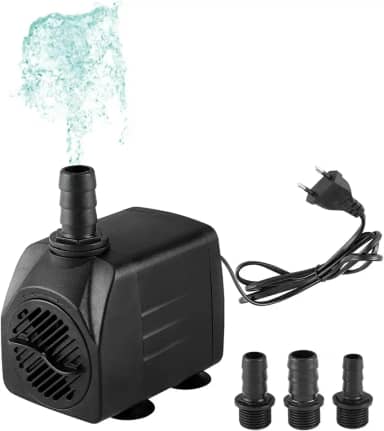 Bomba Submersa para Aquário, Bomba de Agua Pequena Fontes e Bebedouros Pet 1600L/h (220V)