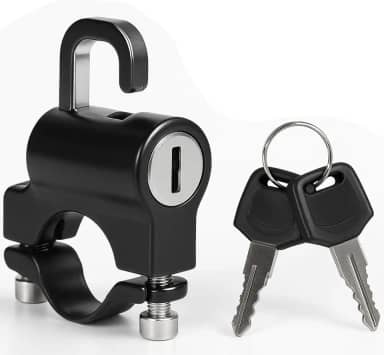 Cadeado de Segurança com Cabo de Aço para Capacete, Bicicleta, Moto, Patinete, Mochila, Bagagem, Portátil, Leve, Antifurto, Ajustável e Reforçado – Unissex