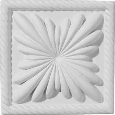 Ekena Millwork Bloco Cole PB04X04CO 11 cm L x 11 cm A x 2,5 cm P