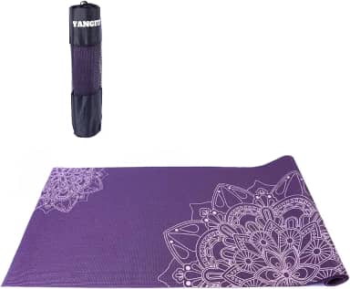 Tapete Yoga Mat Pilates PVC Ecológico 5mm Mandala Yangfit