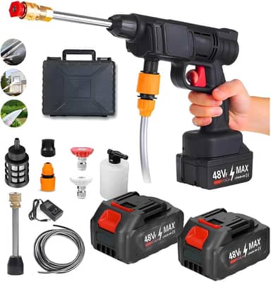 Lavadora Alta Pressão 48V Lava Jato Portatil Vap Potente + 2 Baterias e Maleta - Bivolt