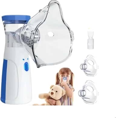 Inalador Ultrassônico Portátil – Nebulizador Silencioso e Recarregável para Crianças e Adultos, Alívio Rápido