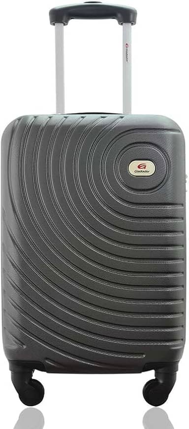 Mala de Bordo Viagem 10kg Rodas 360º Rígida ABS Cadeado Segredo Gladiador A7MB Cinza