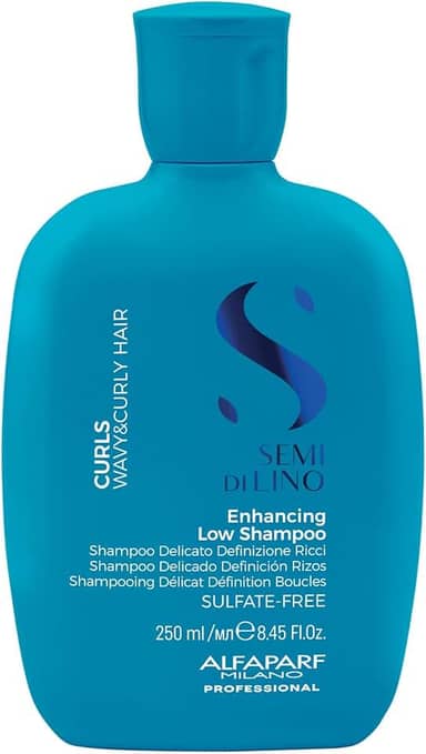 Alfaparf Milano Semi Di Lino Curls Shampoo - Para cabelos cacheados e ondulados - Hidrata, nutre e reduz o frizz - Protege contra a umidade - Fórmula vegana – Qualidade profissional de salão 250ml