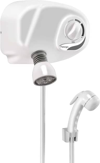 Ducha Com Pressurizador Potenza 4 Temperaturas Cardal Branco Pequeno