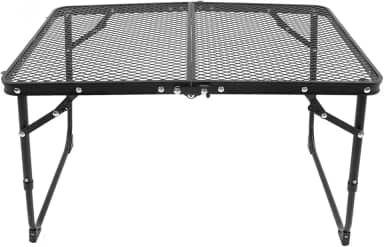 aqxreight Mesa de Acampamento Dobrável Em Altura e Tamanho Ajustável, Juntas e Conectores Resistentes Mesa Portátil Leve Mesa de Malha de Ferro Ao Ar Livre para Piquenique de Passeio