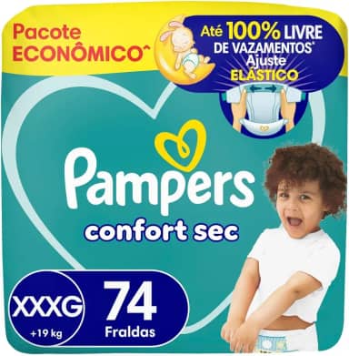 Pampers Confort Sec Fralda XXXG 74u