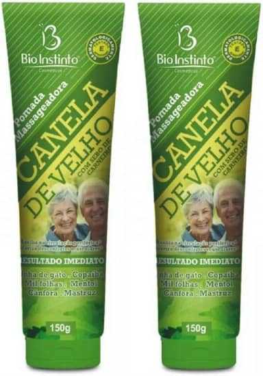 Kit 2 Pomada Canelo de Velho Dor Para as Perna Massagem 150g