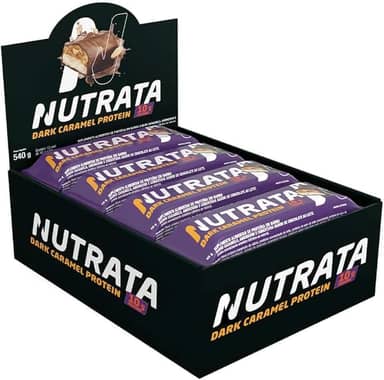 Nutrata Caramel Protein Display (12 unid. 45g), Dark Caramel, Nutrata