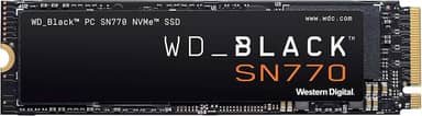SSD WD Black SN770 1TB NVMe M.2 2280 (Leitura até 5150MB/s e Gravação até 4900MB/s)
