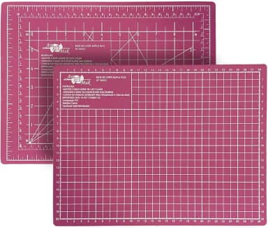 Base de Corte A4 30x22 cm Mesa de Apoio Placa para Corte Costura Patchwork Artesanato (Rosa)
