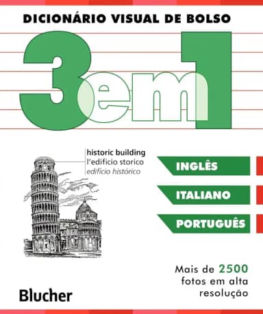 Dicionário Visual de Bolso - 3 em 1: Italiano/inglês/português