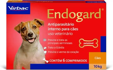 Virbac Endogard Vermífugo para Cães até 10 kg com 6 Comprimidos