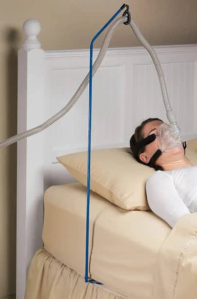 Suporte de mangueira BodyHealt Cpap – Suporte de mangueira Cpap para tubo de CPP. Suprimentos Cpap – Suporte Cpap – Suporte de tubo Cpap. Acessórios CPap e suporte de CPP, suporte de cabeceira CPP. À prova de embaraços – Suporte e bolsa CPP