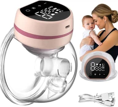 Bomba De Tirar Leite Extrator Portátil Elétrica Recarregável (Rosa)