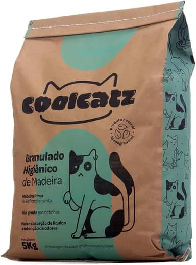 Granulado Higiênico de Madeira Coolcatz 5kg