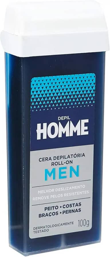 Cera Depilatória Refil Roll-On Masculina Depil Homme 100 g