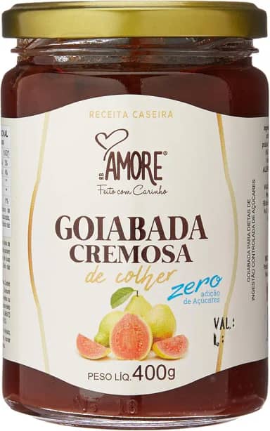Goiabada cremosa zero adição de açúcares de colher - RB Amore - 400g