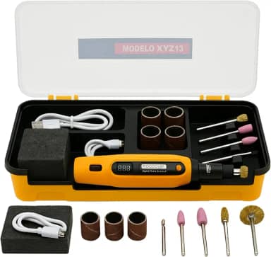 Mini Micro Retífica Digital Portátil á Bateria Recarregável Via USB ferramenta rotativa multifuncional para lixar, polir, perfurar, gravar, artesanato