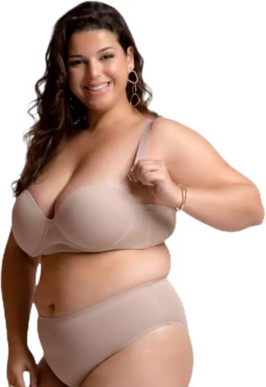 Sutiã Size Feminino Tomara Que Caia Com Bojo e Alças removivéis Adulto Sutia Soutien Lingerie