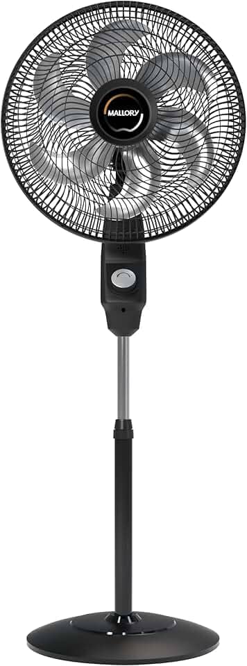 Ventilador de Coluna Mallory Éolo 126W, Silencioso, Hélice de 6 pás, Grade Especial em Sistema TS, Máxima Vazão e Mínimo Ruído – PR-GF- 220V