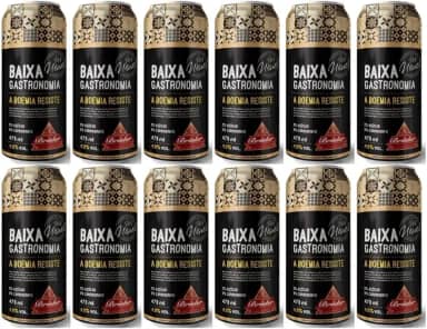 12un Cerveja Artesanal Bruder Pilsen 473ml Baixa Gastronomia