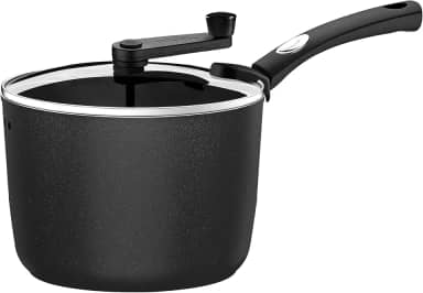 Pipoqueira Tramontina Mônaco Induction em Alumínio com Revestimento Interno e Externo Antiaderente Starflon Premium Preto 22 cm 5,4 L