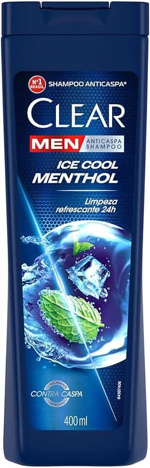 Clear Shampoo Men Anticaspa Ice Cool Menthol 400Ml